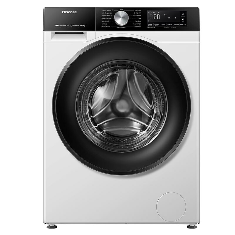 Lavadora Hisense WF3S1043BW3 – 10,5 kg, 1.400 rpm, Wi‑Fi