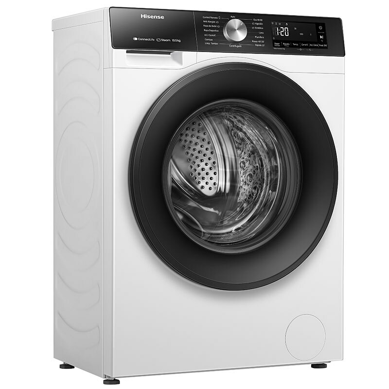 Lavadora Hisense WF3S1043BW3 – 10,5 kg, 1.400 rpm, Wi‑Fi