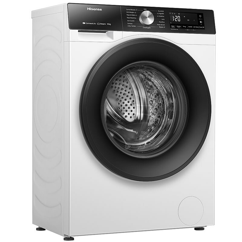 Lavadora Hisense WF3S1243BW3 – 12 kg, 1.400 rpm, WiFi