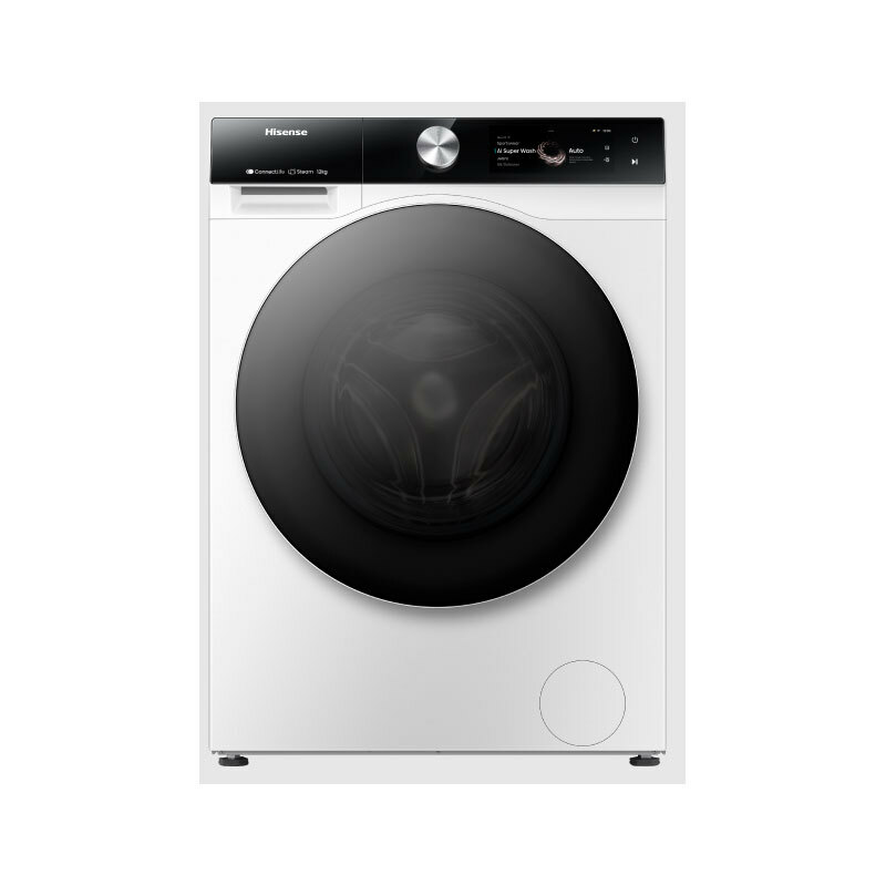 Lavadora Hisense WF7S1247BW – 12 kg, 1.400 rpm, Autodosificación