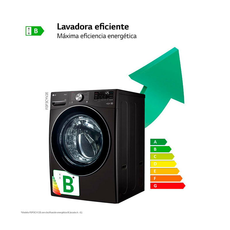 Lavadora carga frontal LG F0P3CYV2E – 20 kg, AI Direct Drive, TurboWash360