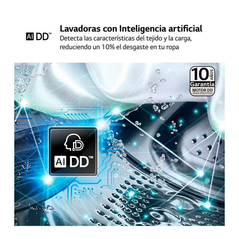 Lavadora carga frontal LG F0P3CYV2E – 20 kg, AI Direct Drive, TurboWash360