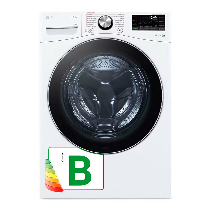 Lavadora carga frontal LG F0P3CYV2W – 20 kg, Inverter AI DD, TurboWash360