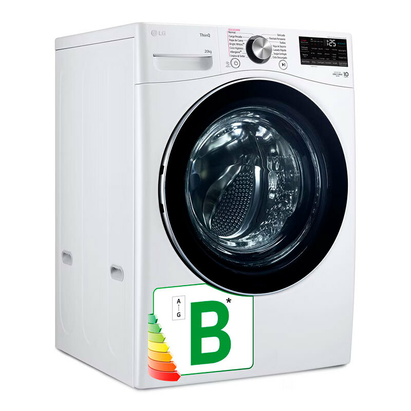 Lavadora carga frontal LG F0P3CYV2W – 20 kg, Inverter AI DD, TurboWash360