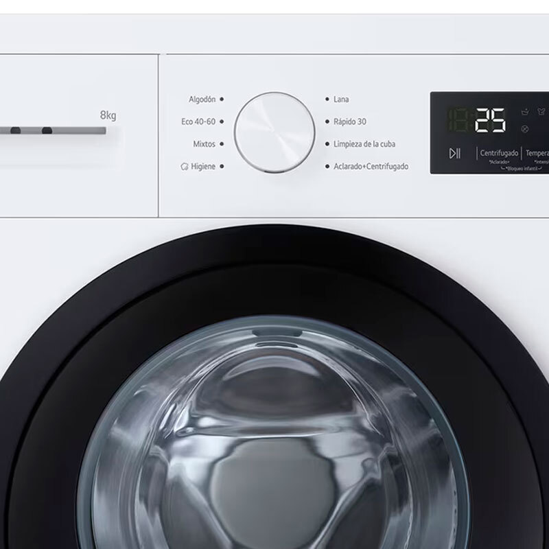 Lavadora carga frontal LG F4A10S8NWK – 8 kg, 1.400 rpm, Clase A