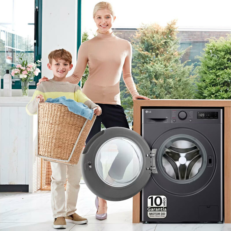 Lavadora de carga frontal LG F4WR5009A6M – 9 kg, 1.400 rpm, Wi‑Fi