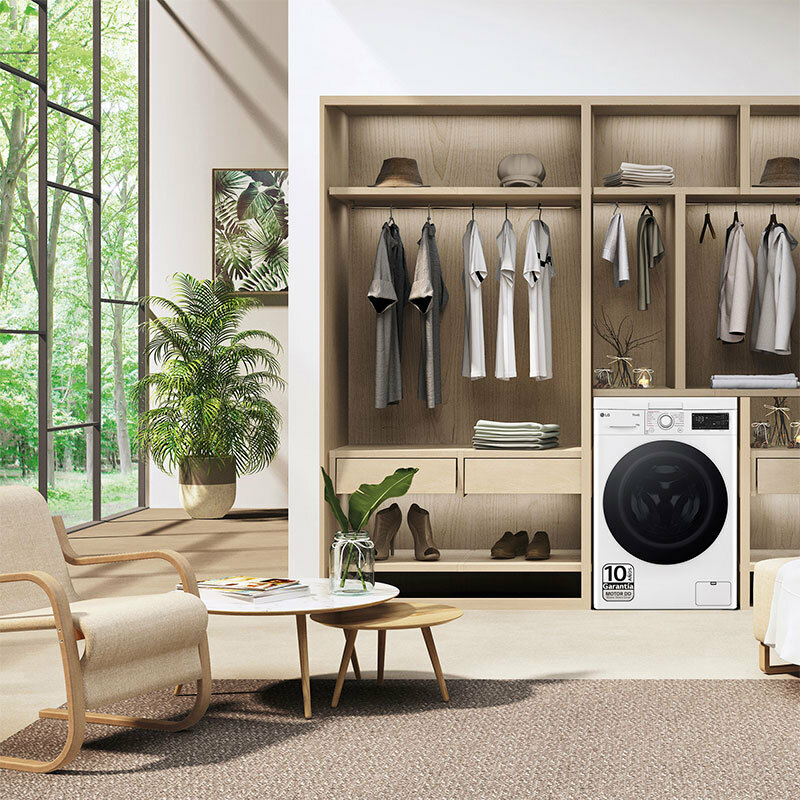 Lavadora LG F4WR5510A0W – 10 kg, AI Direct Drive, Dosificación automática