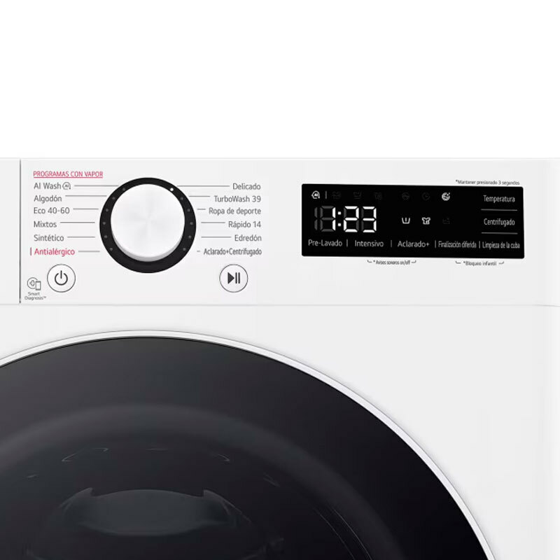 Lavadora carga frontal LG F4WR6009A0W – 9 kg, Inverter AI DD, TurboWash360