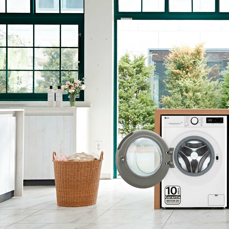 Lavadora carga frontal LG F4WR6009A0W – 9 kg, Inverter AI DD, TurboWash360