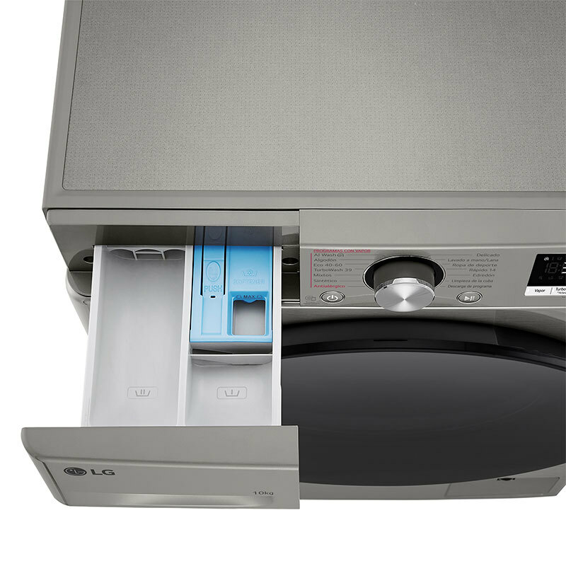 Lavadora LG F4WR7010AGS – 10 kg, AI Direct Drive, TurboWash360