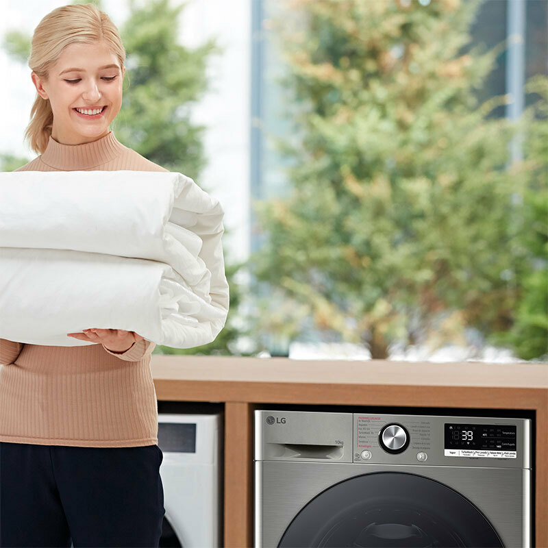 Lavadora LG F4WR7010AGS – 10 kg, AI Direct Drive, TurboWash360