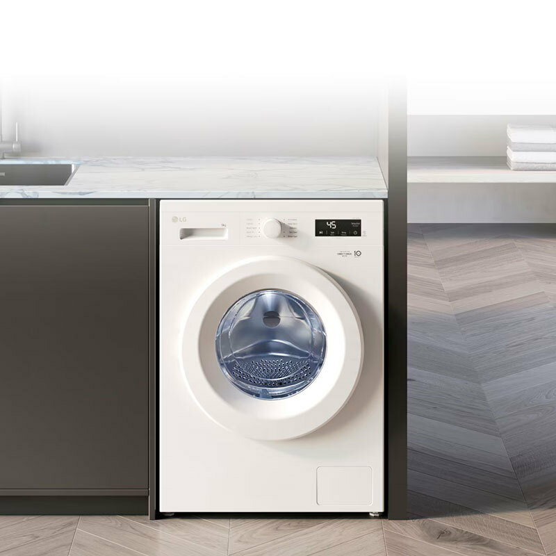 Lavadora carga frontal LG F4X1008NWH – 8 kg, Clase A, Inverter Direct Drive