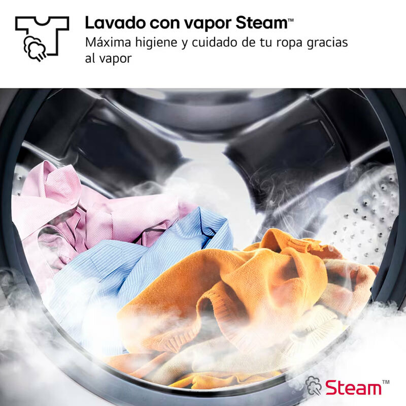 Lavadora frontal LG F4X1009NWK – 9 kg, 1.400 rpm, Wi‑Fi