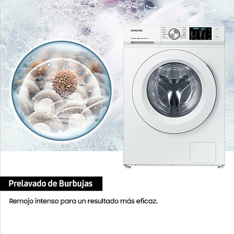 Lavadora Samsung WW11BBA046TWEC – 11 kg, Digital Inverter, EcoBubble y Vapor