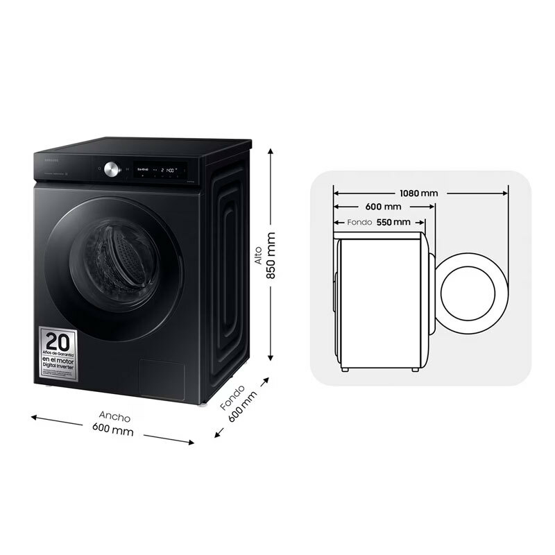 Lavadora Samsung WW11DB7B94GBU3 – 11 kg, Autodosificación, SmartThings