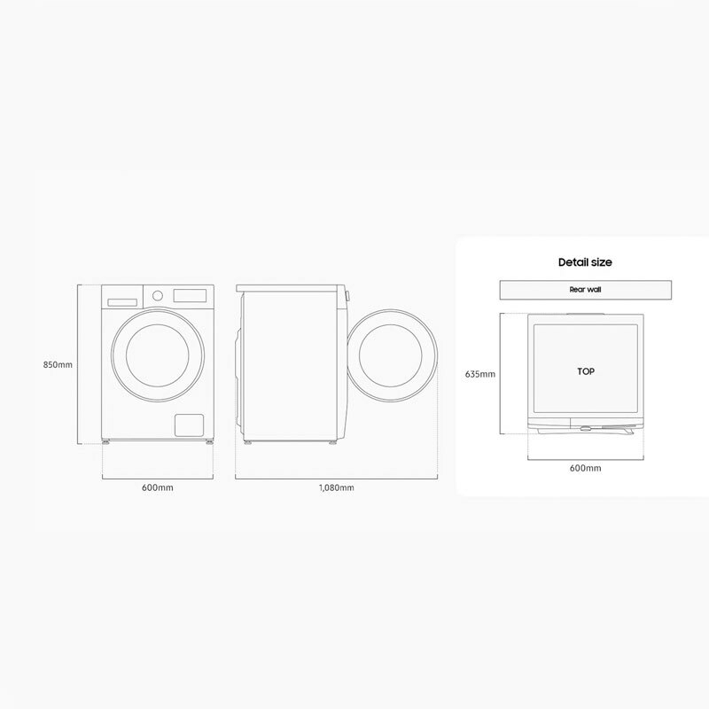 Lavadora frontal Samsung WW11DG5B25ABEC – 11 kg, AI EcoBubble, Wi‑Fi SmartThings
