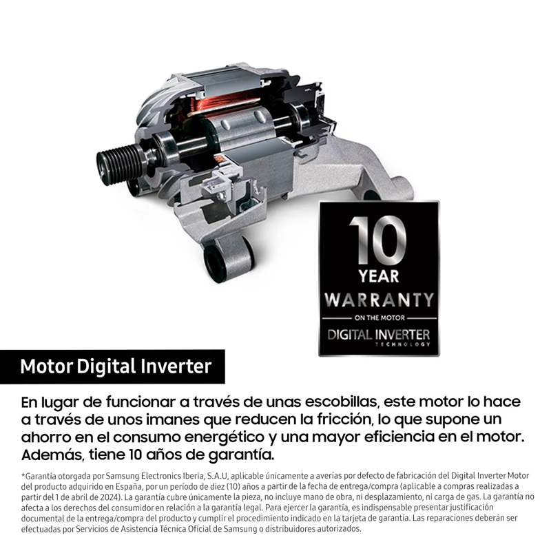 Lavadora carga frontal Samsung WW70FG3M05TWEC – 7 kg, 1400 rpm, Clase A