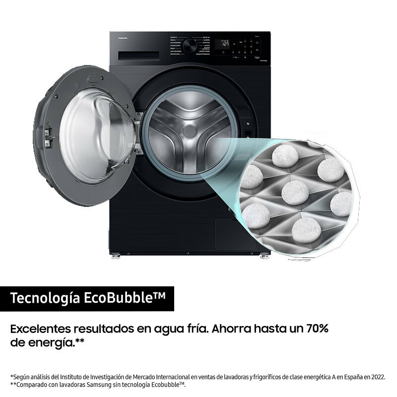 Lavadora carga frontal Samsung WW80CGC04DABEC – 8 kg, 1400 rpm, WiFi