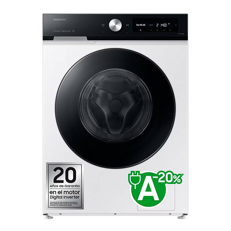 Lavadora carga frontal Samsung WW90DB7U94GEU3 – 9 kg, Clase A, Autodosificación
