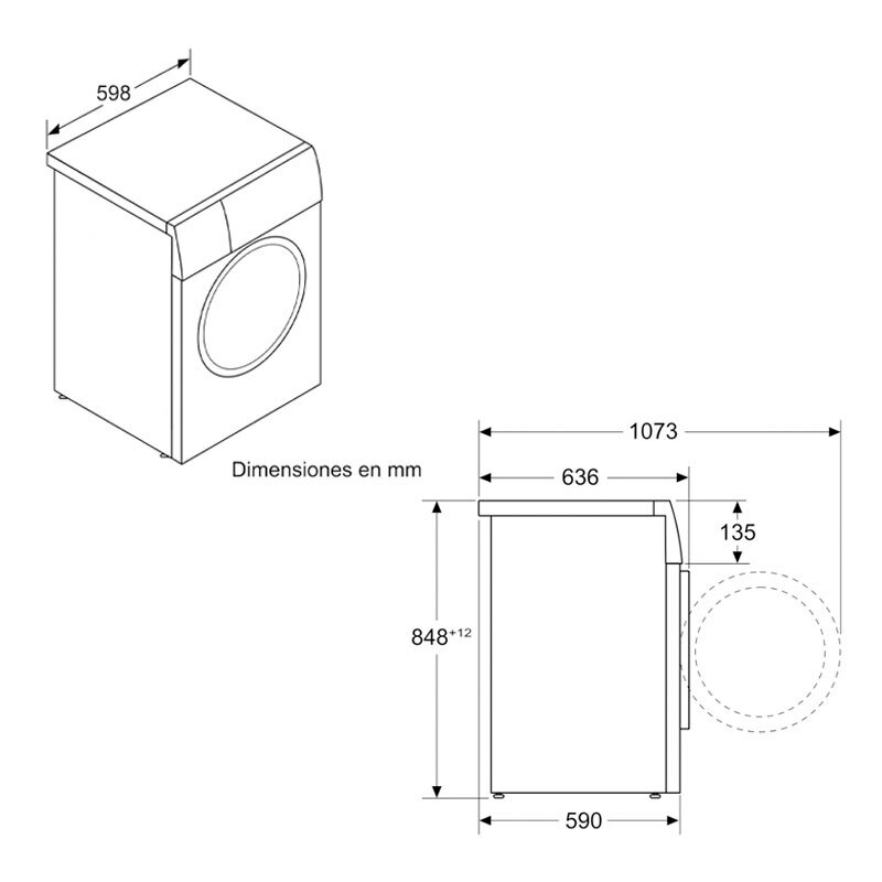 Lavadora Siemens WG44G2ZAES – 9 kg, 1.400 rpm, Clase A