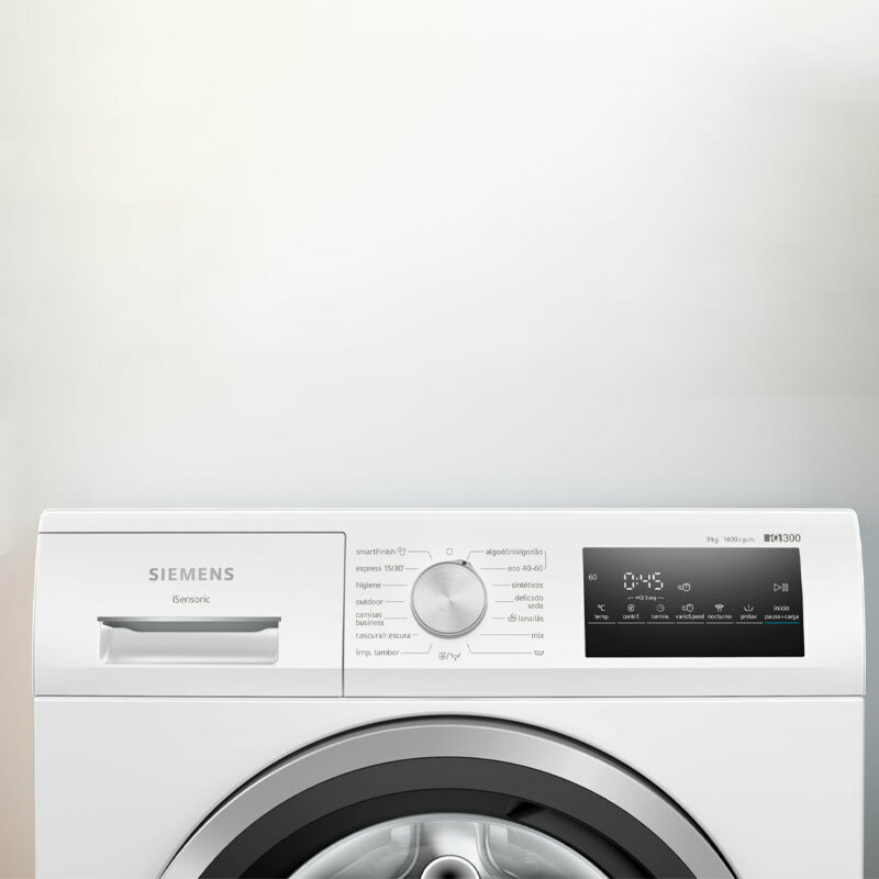 Lavadora frontal Siemens WM14N290EP – 9 kg, 1.400 rpm, Clase A