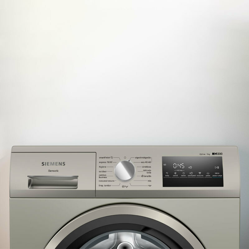 Lavadora carga frontal Siemens WM14N29XEP – 9 kg, 1.400 rpm, iQdrive