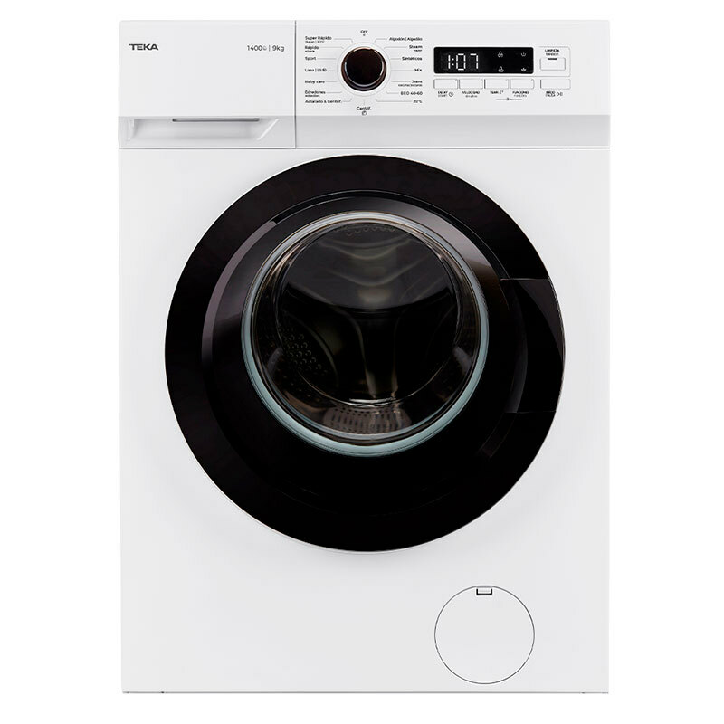 Lavadora carga frontal Teka WMK 40940 – 9 kg, Motor Inverter, Función Vapor