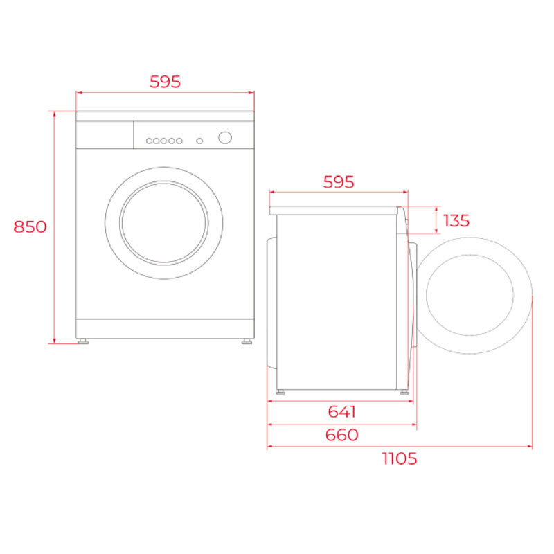 Lavadora carga frontal Teka WMK71240 – 12 kg, Motor Inverter, Vapor