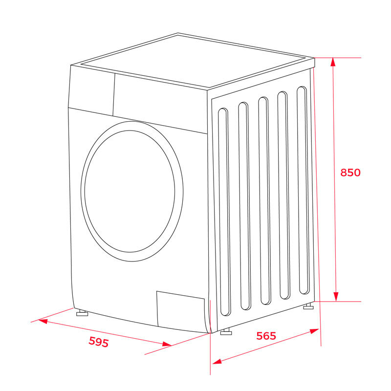 Lavadora frontal Teka WMK 81050 WH – 10 kg, AutoDose, T-Inverter