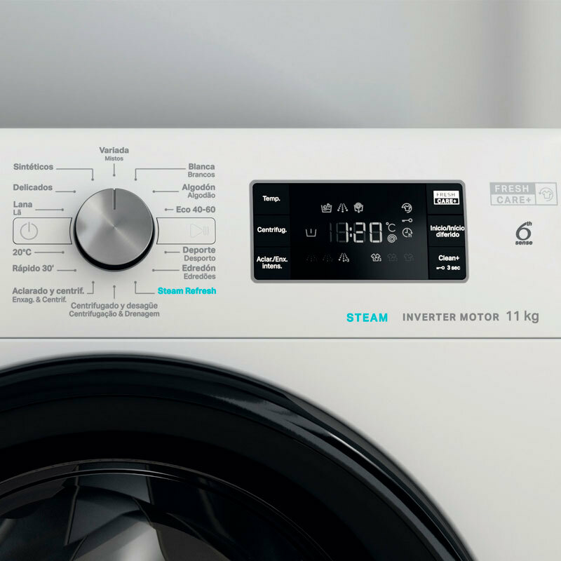Lavadora de carga frontal Whirlpool FFB11489BVSPT – 11 kg, 1.400 rpm, Clase A