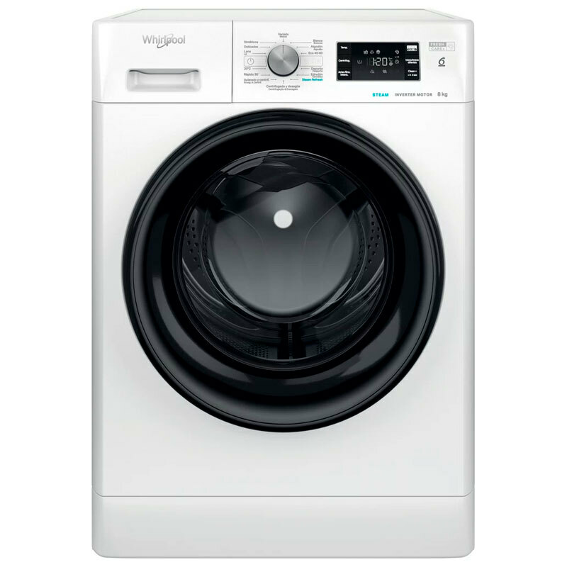 Lavadora carga frontal Whirlpool FFB8489BVSPT – 8 kg, 1.400 rpm, Clase A