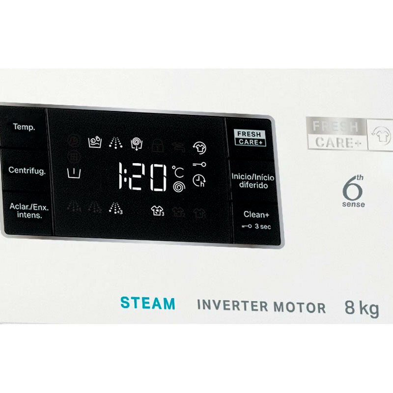 Lavadora carga frontal Whirlpool FFB8489BVSPT – 8 kg, 1.400 rpm, Clase A