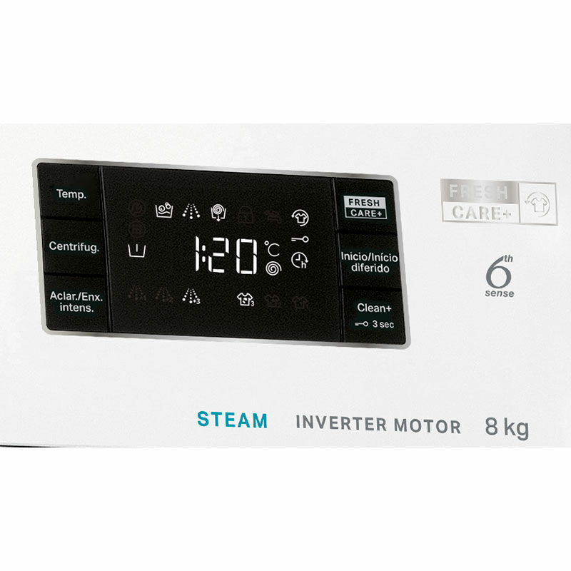 Lavadora carga frontal Whirlpool FFB 8258 WV SP – 8 kg, Motor Inverter, Función vapor