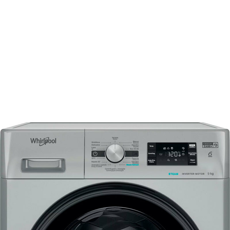 Lavadora carga frontal Whirlpool FFB 9489 SBV SPT – 9 kg, 1.400 rpm, Clase A
