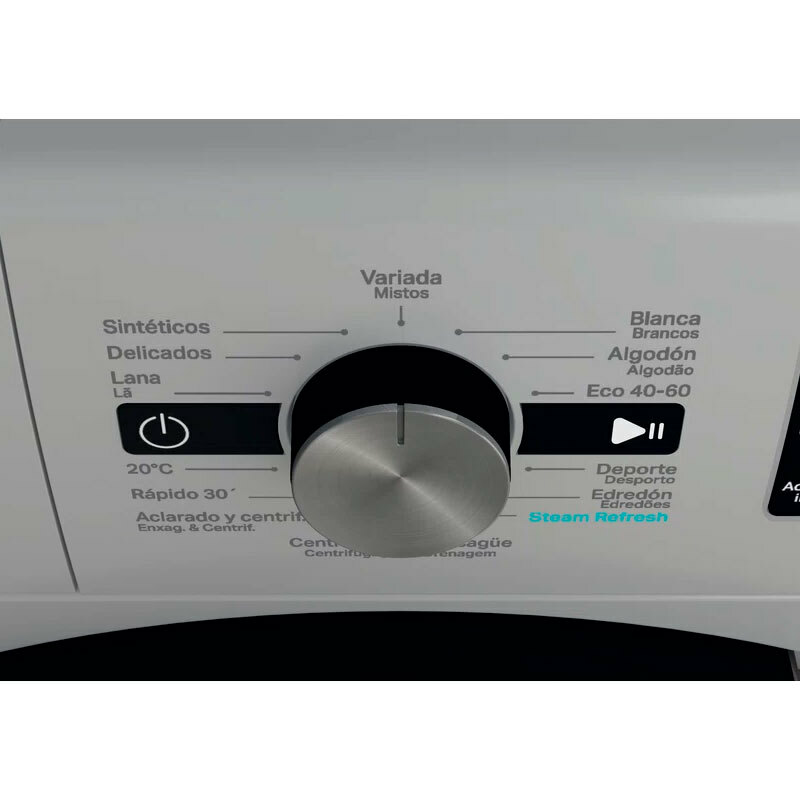 Lavadora carga frontal Whirlpool FFB 9489 SBV SPT – 9 kg, 1.400 rpm, Clase A