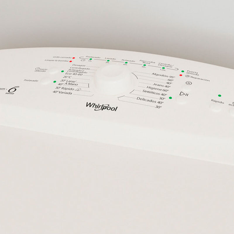 Lavadora carga superior Whirlpool TDLR 7220SS SP/N – 7 kg, 1151 rpm, 40 cm compacto