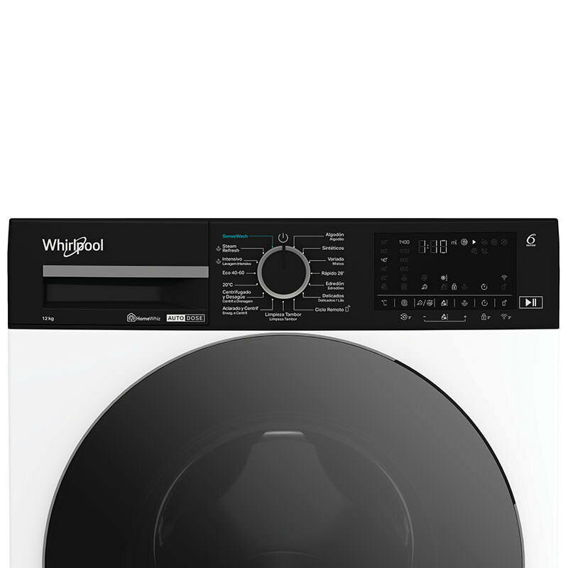 Lavadora Whirlpool WPM27WADSSPT – 12 kg, 1.400 rpm, Motor inverter 10 años
