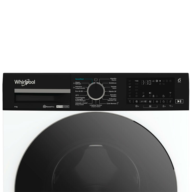 Lavadora frontal Whirlpool WPM97WADSSPT – 9 kg, 1.400 rpm, WiFi