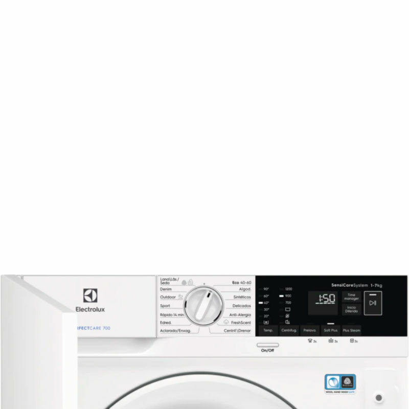 Lavadora integrable Electrolux EN7F4722AN – 7 kg, 1.200 rpm, Vapor SteamCare