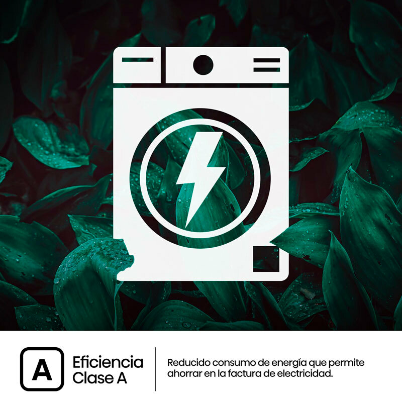 Lavadora integrable Hisense WF3M841BWIES – 8 kg, Clase A, Vapor 99,9%