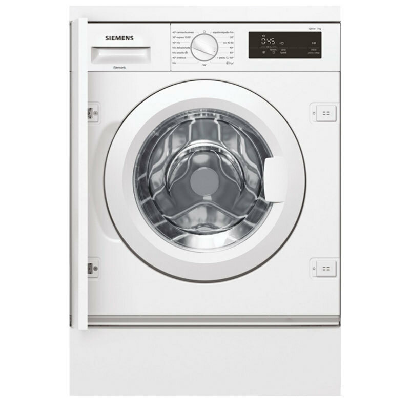 Lavadora integrable Siemens WI12W326ES – 7 kg, 1.200 rpm, iQdrive