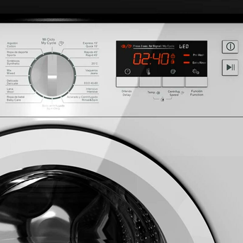 Lavadora integrable Teka LI6 1481 – 8 kg, Inverter, 1.400 rpm