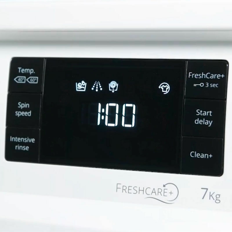 Lavadora integrable Whirlpool BIWMWG71483EEUN – 7 kg, Inverter, FreshCare+