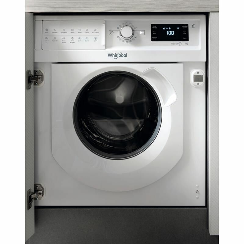 Lavadora integrable Whirlpool BIWMWG71483EEUN – 7 kg, Inverter, FreshCare+