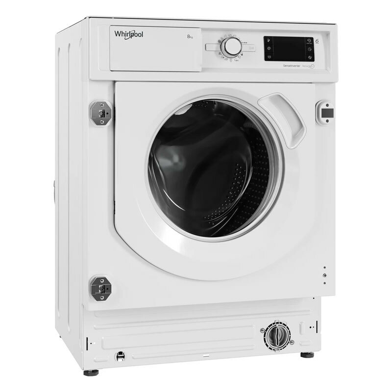 Lavadora integrable Whirlpool BIWMWG81485EEU – 8 kg, 1.400 rpm, 6th Sense