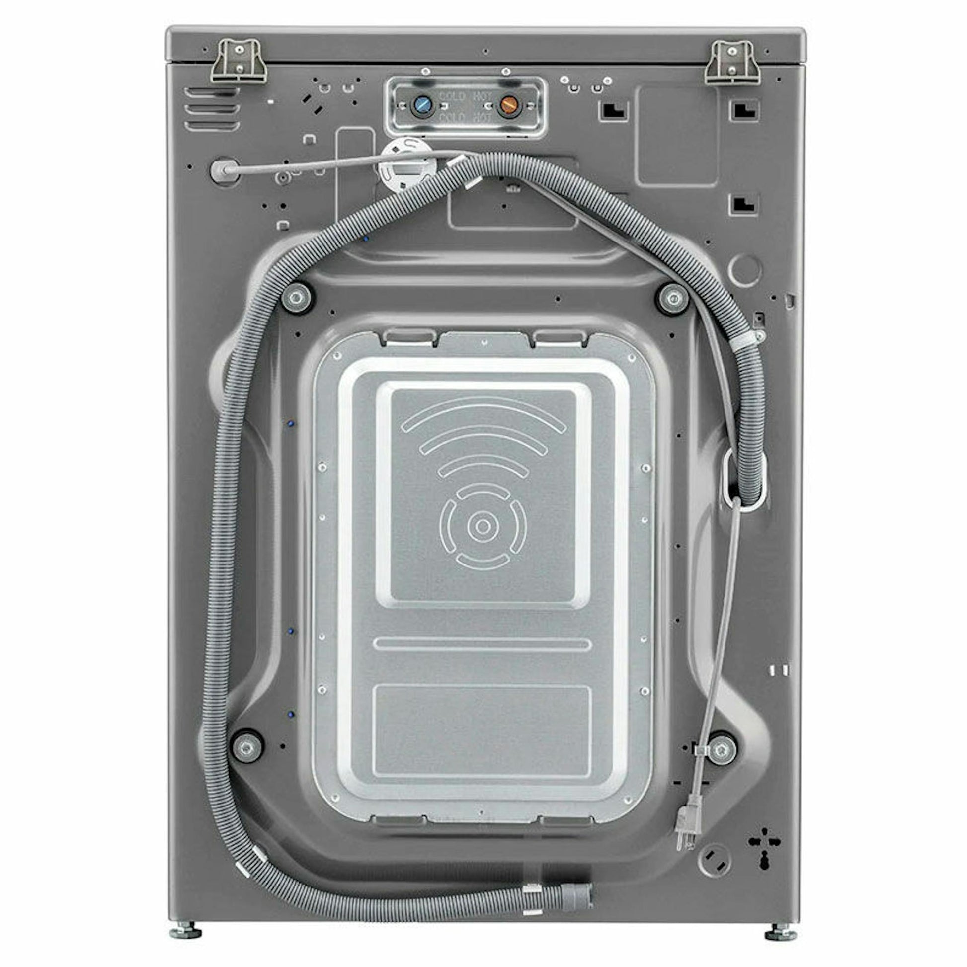 Lavadora LG F1P1CY2T de 17 kg, vista trasera