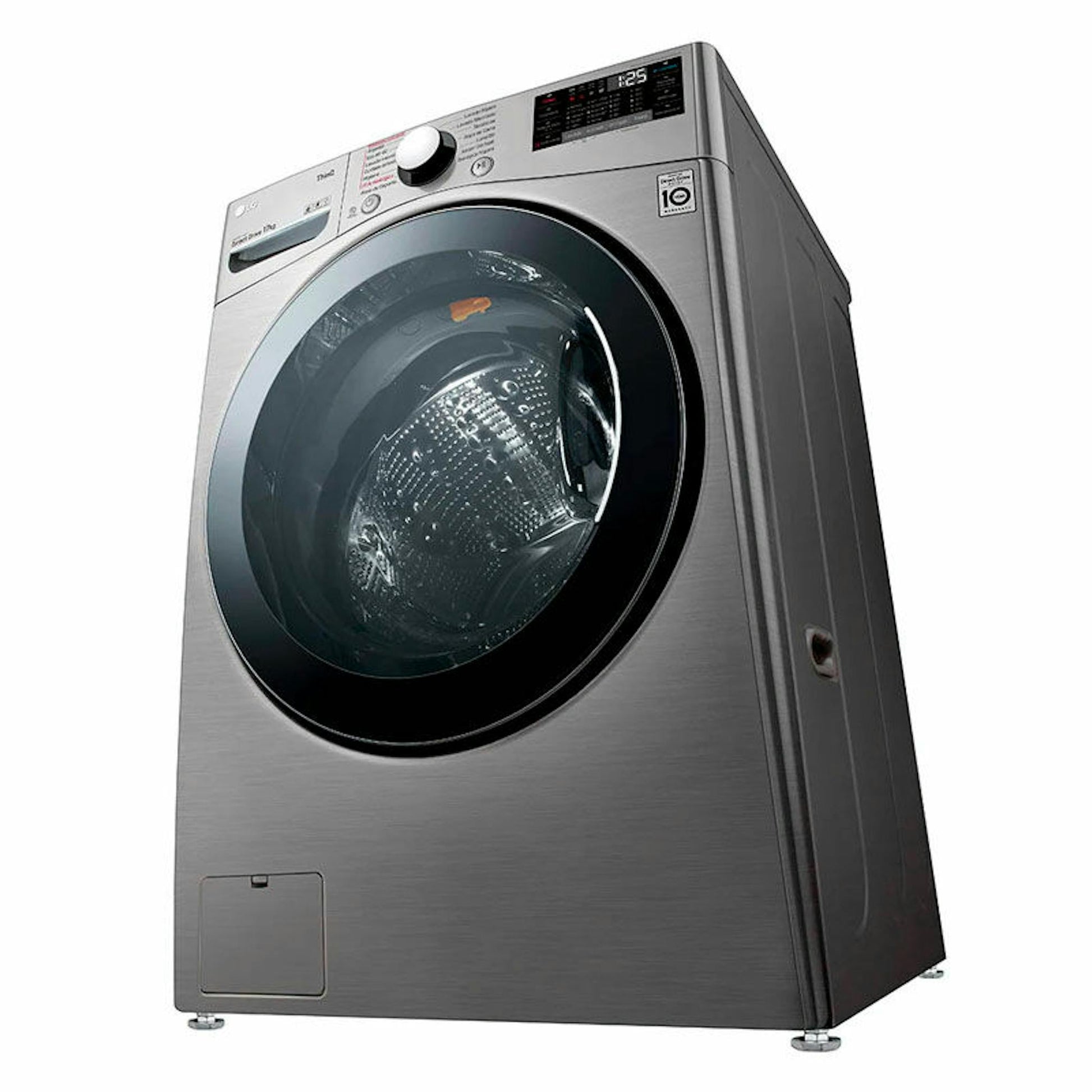 Lavadora LG F1P1CY2T de carga frontal, 17 kg, color gris