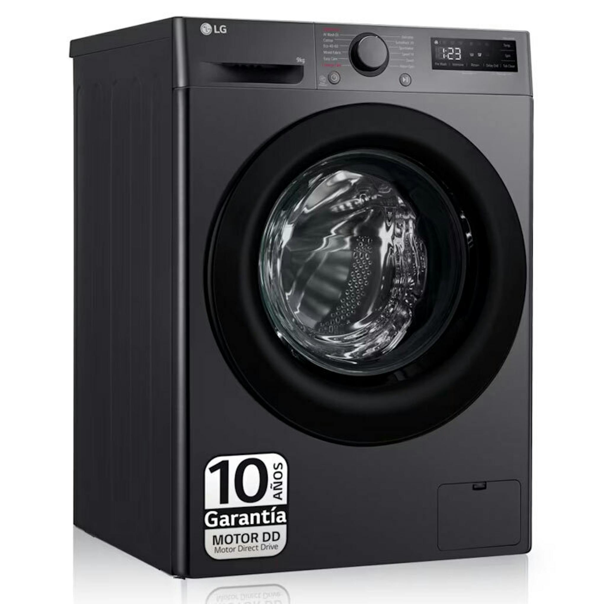 Lavadora de carga frontal LG F4WR5009A6M negra