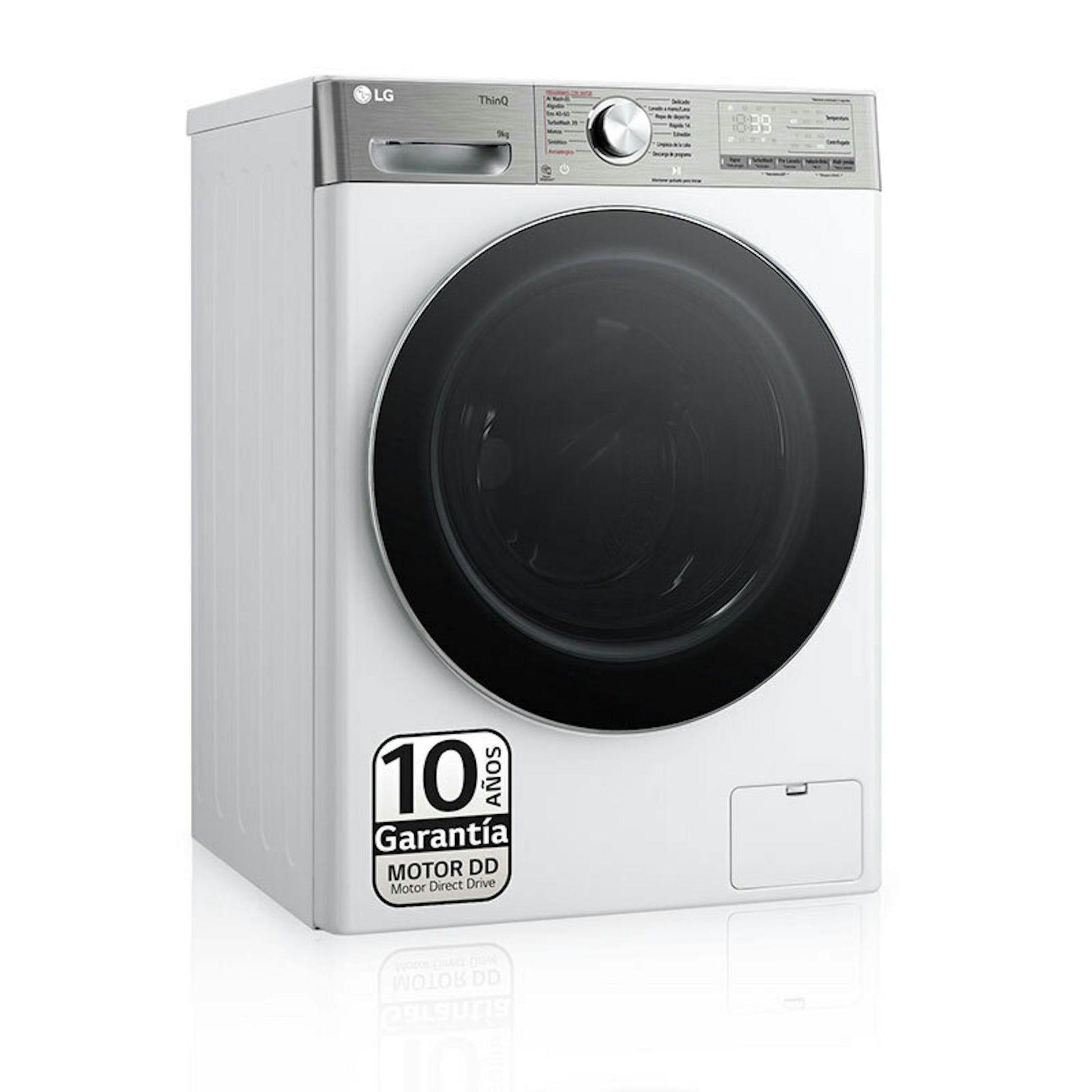 Lavadora LG F4WR9009A2W blanca de carga frontal