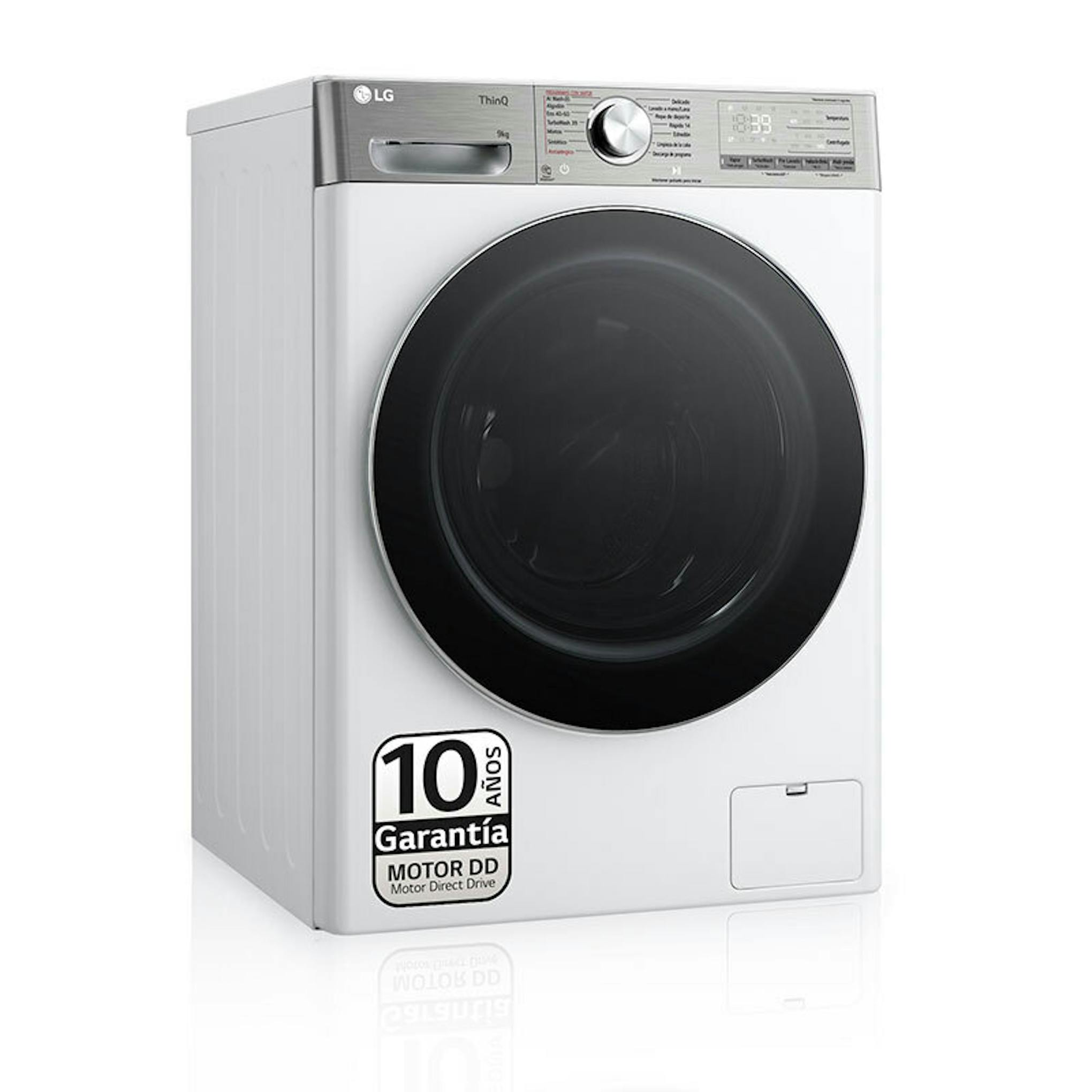 Lavadora LG F4WR9009A2W blanca de carga frontal